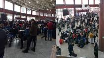 Konya'da yolcular otogarda sabahladı